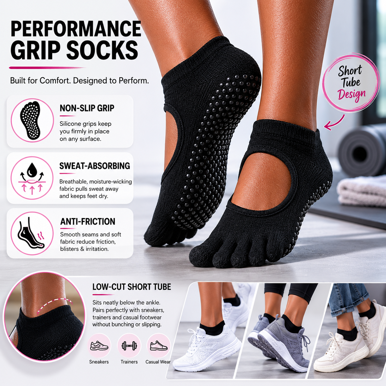 Women's Five Fingered Socks